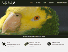 Tablet Screenshot of emilysbirds.com
